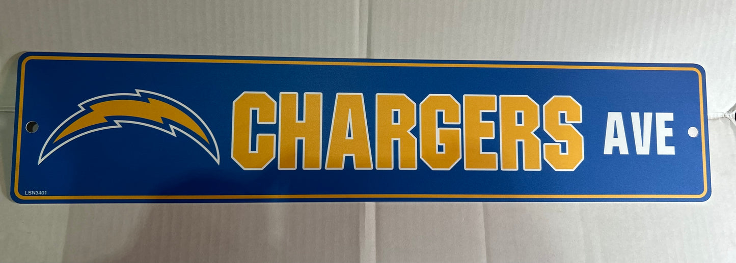 Los Angeles Chargers NFL Sign 5”x 24”