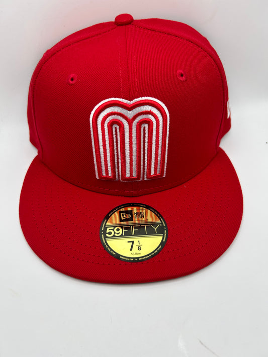 Mexico 2023 World Baseball Classic New Era 59Fifty B-Dub Fitted Hat - Red