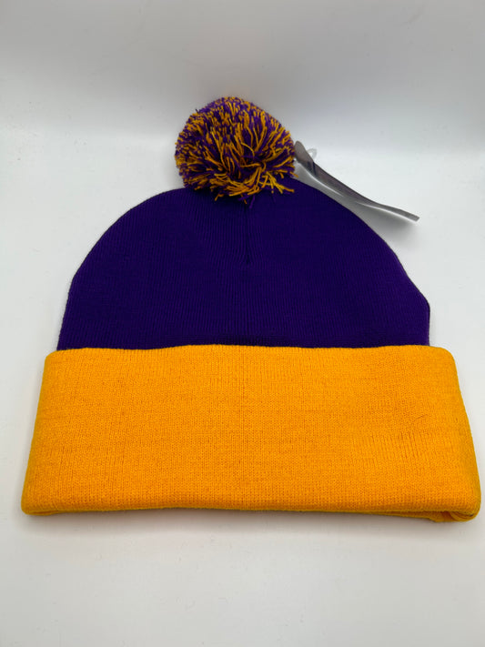 Los Angeles Lakers NBA Purple and Yellow Adult Beanie