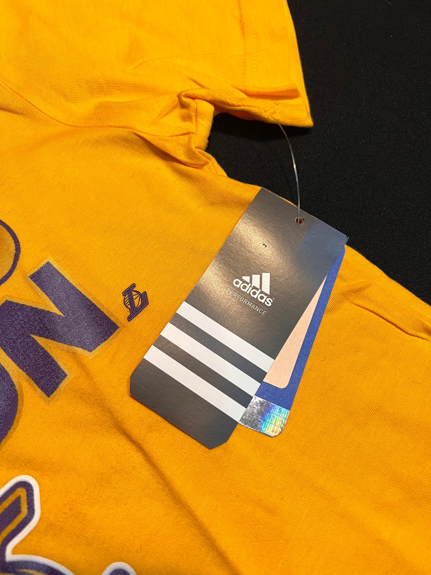 Los Angeles Lakers NBA Adidas #24 Bryant Youth Yellow “Lakers Nation” T-Shirt - Purple