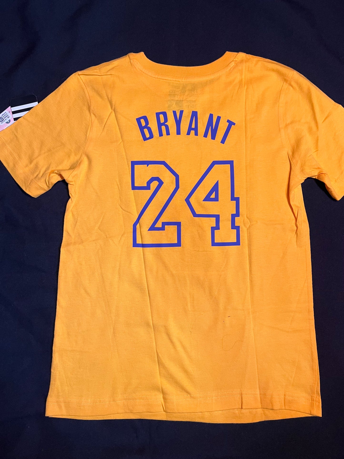 Los Angeles Lakers NBA Adidas #24 Bryant Youth Yellow “Lakers Nation” T-Shirt - Purple