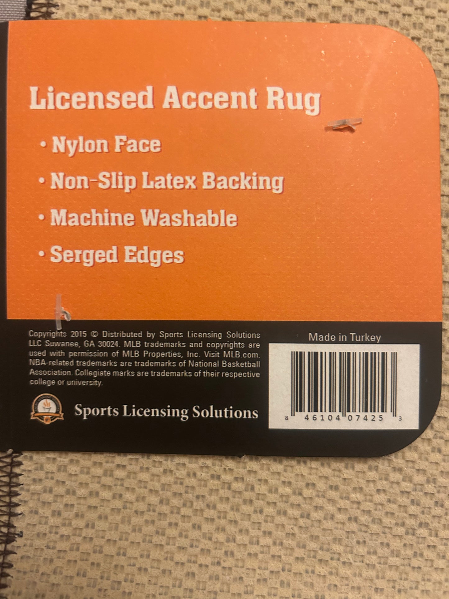 Las Vegas Raiders NFL Licensed Logo Accent Rug 29” X 30”