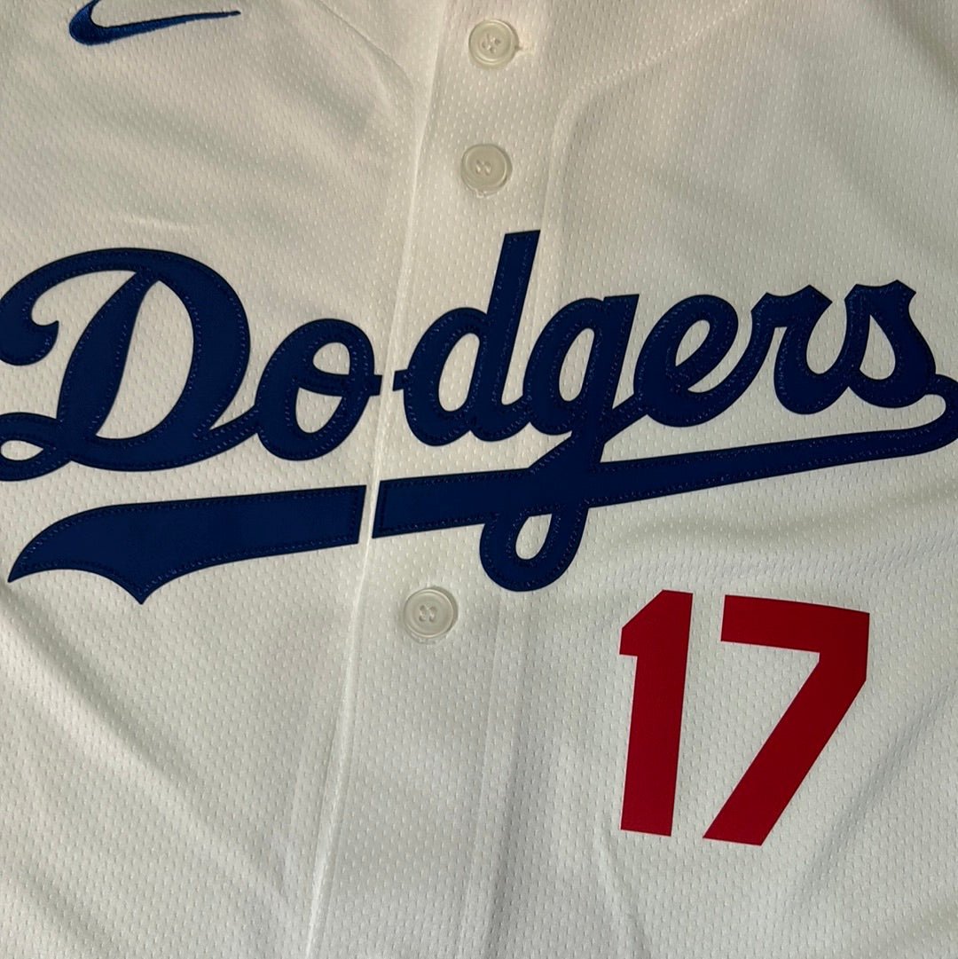 Los Angeles Dodgers MLB Nike Genuine Merchandise #17 Shohei Ohtani Youth White Home Jersey