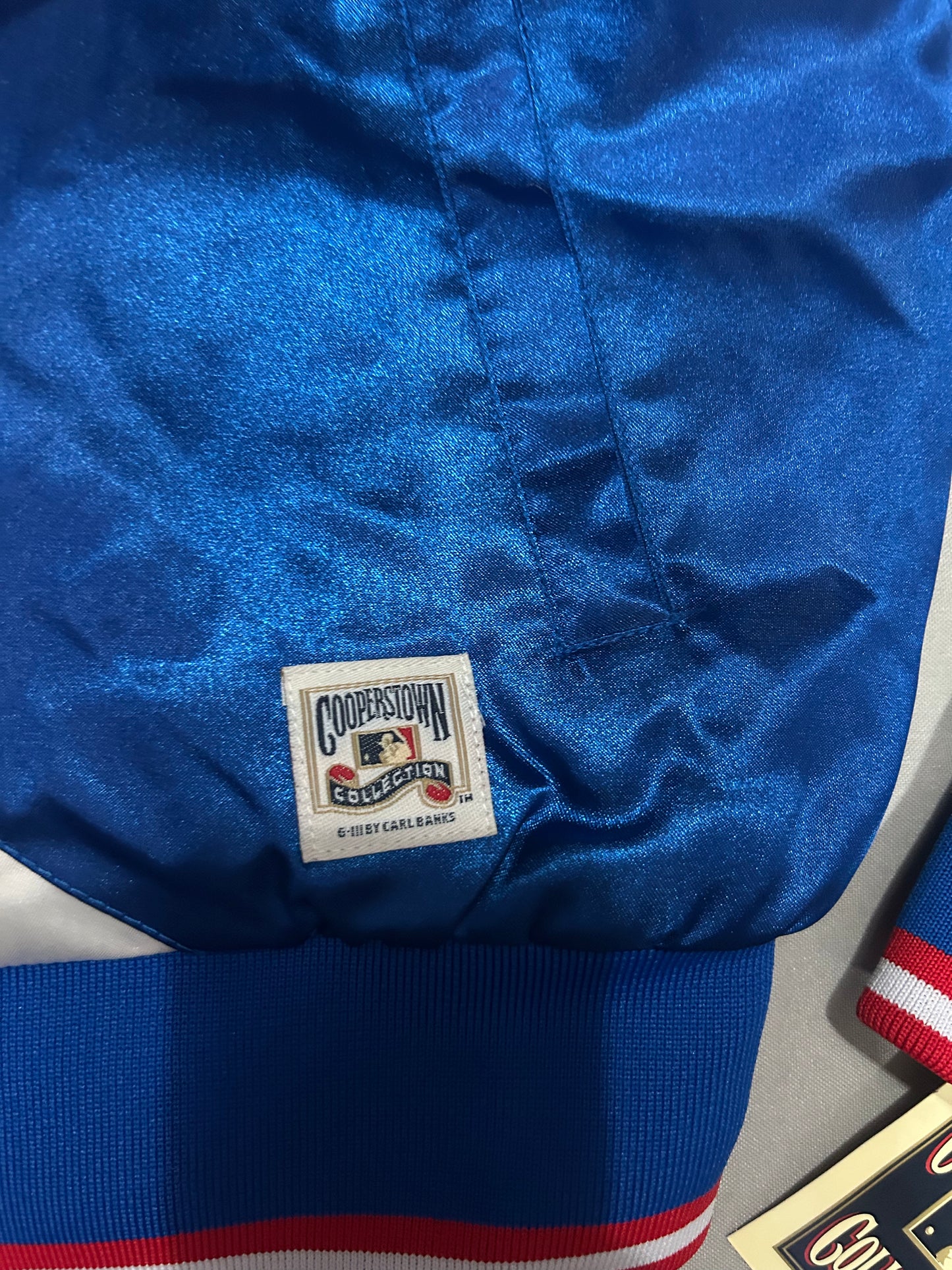 Brooklyn Dodgers MLB Cooperstown Collection Vintage Satin Bomber Full Zip-Up Reversible Women Jacket