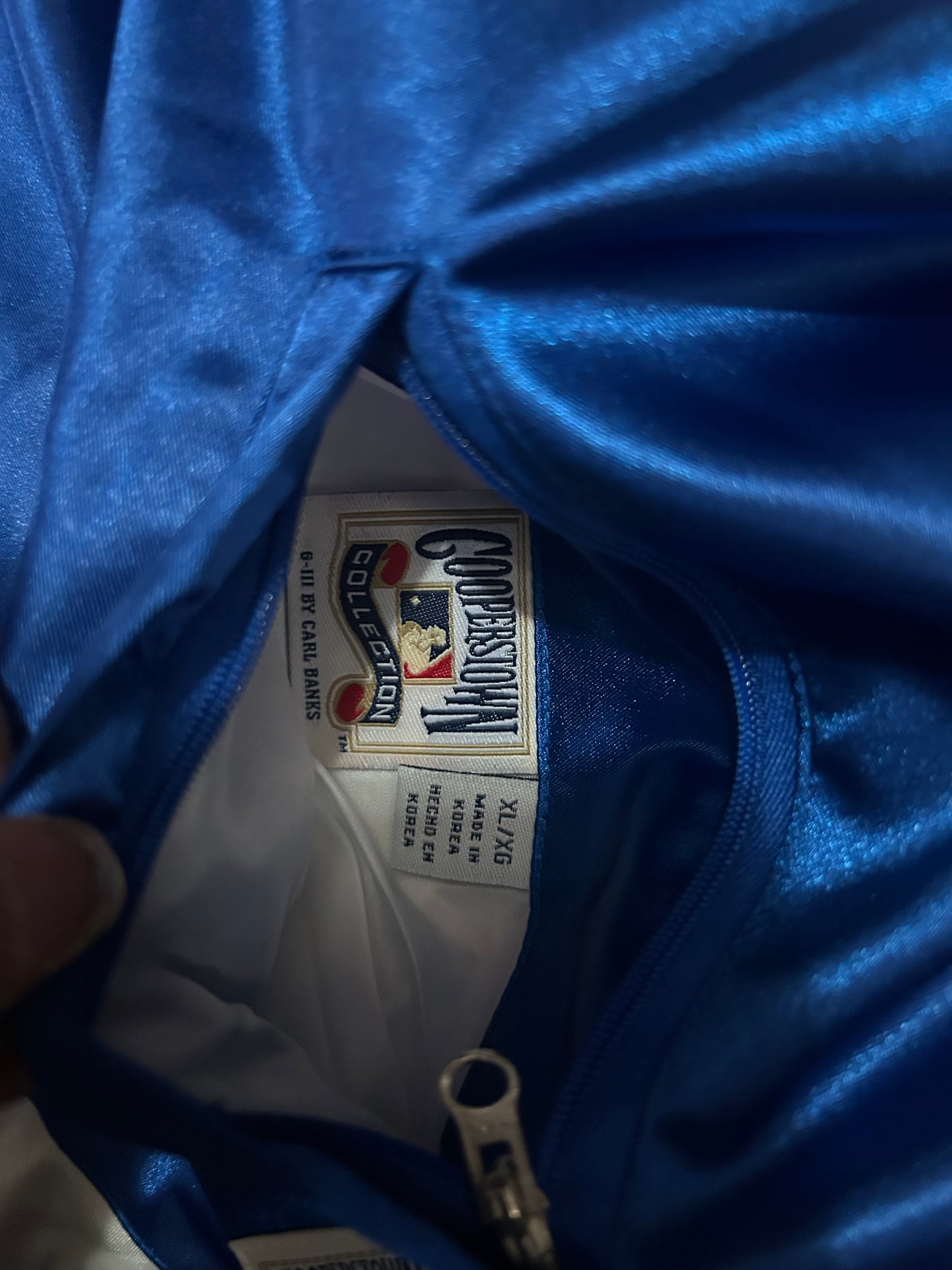 Brooklyn Dodgers MLB Cooperstown Collection Vintage Satin Bomber Full Zip-Up Reversible Women Jacket