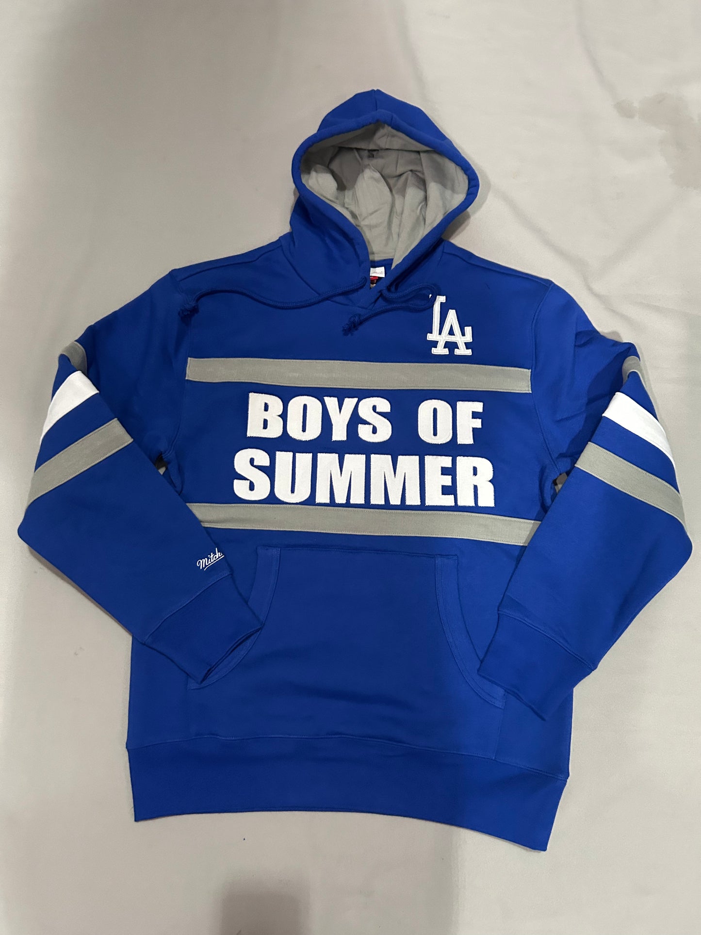 Los Angeles Dodgers MLB Mitchell & Ness Vintage Head Coach Hoodie