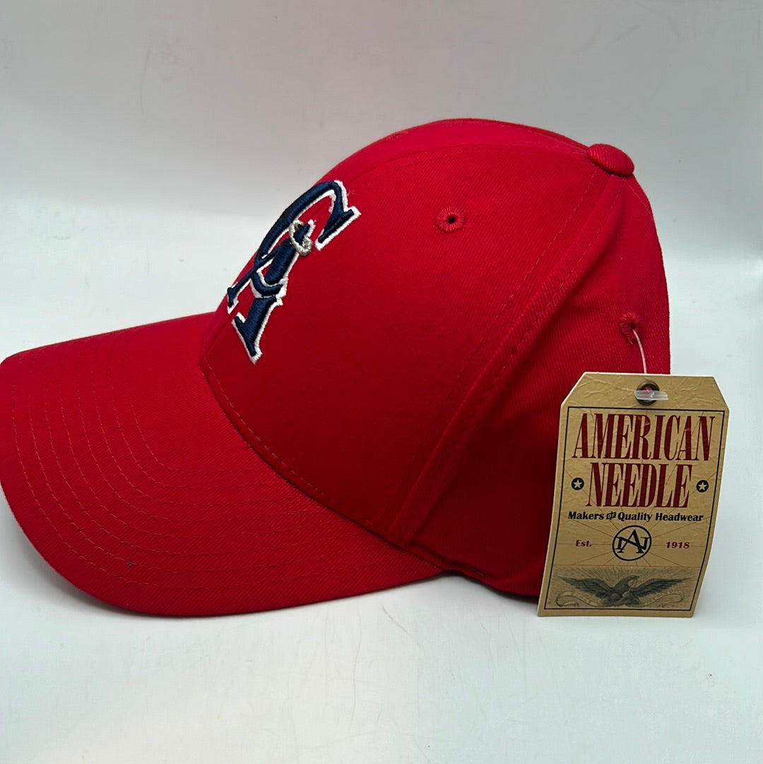 Vintage California Angels MLB American Needle Cooperstown Collection Strap-Back Adjustable Hat