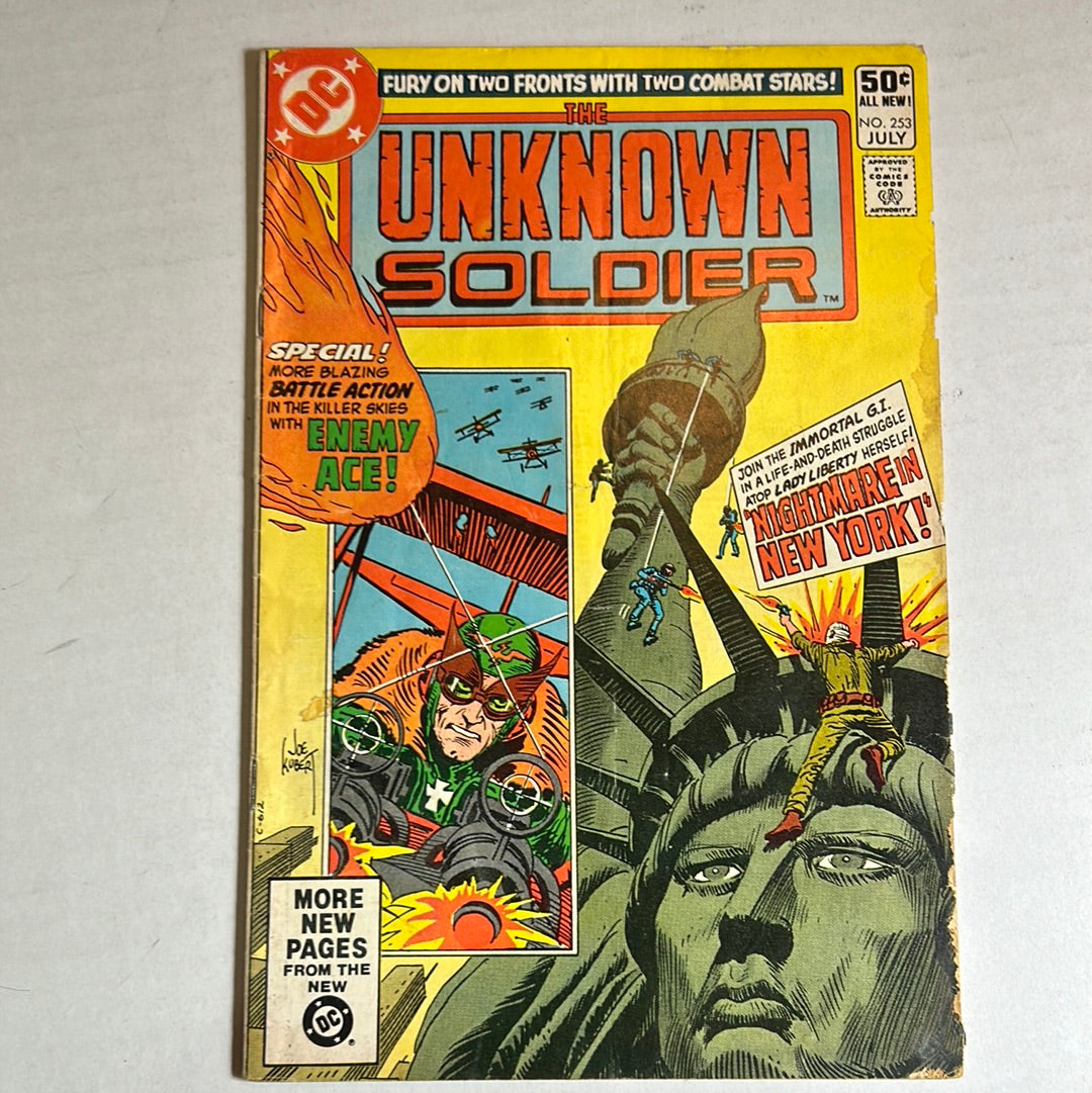 The Unknown Soldier by DC Comics “Fury on Two Fronts with Two Combat Stars!” #253 Comic Book