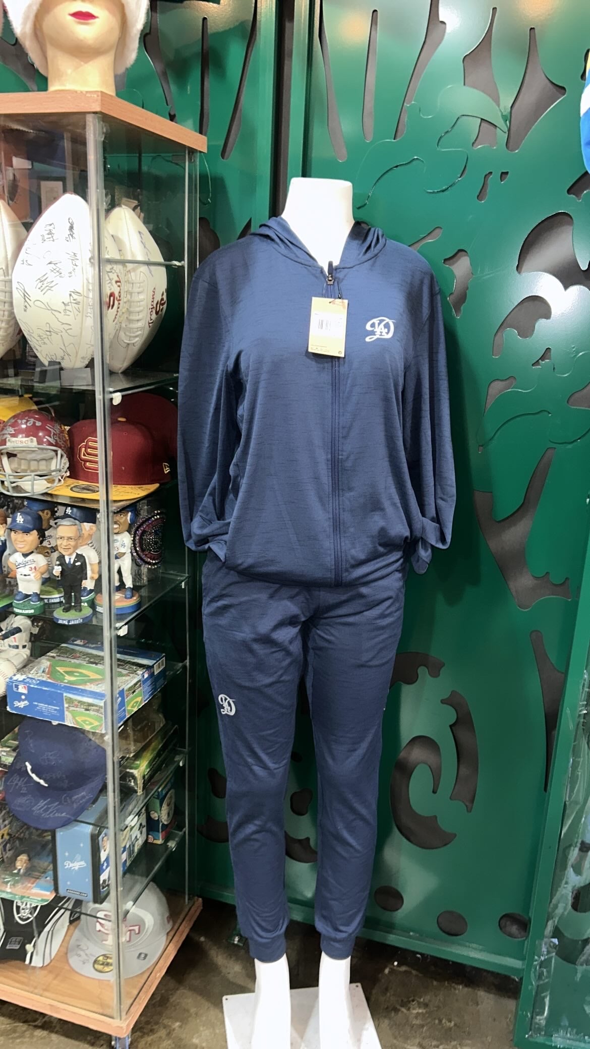 Los Angeles Dodgers MLB Nike Yoga Dri-Fit City Connect Full Zip Men Hoodie - Navy