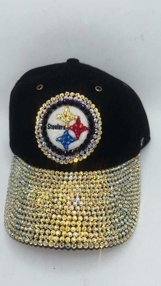 Pittsburgh Steelers NFL 47Clean Up Bedazzled Adjustable Hat