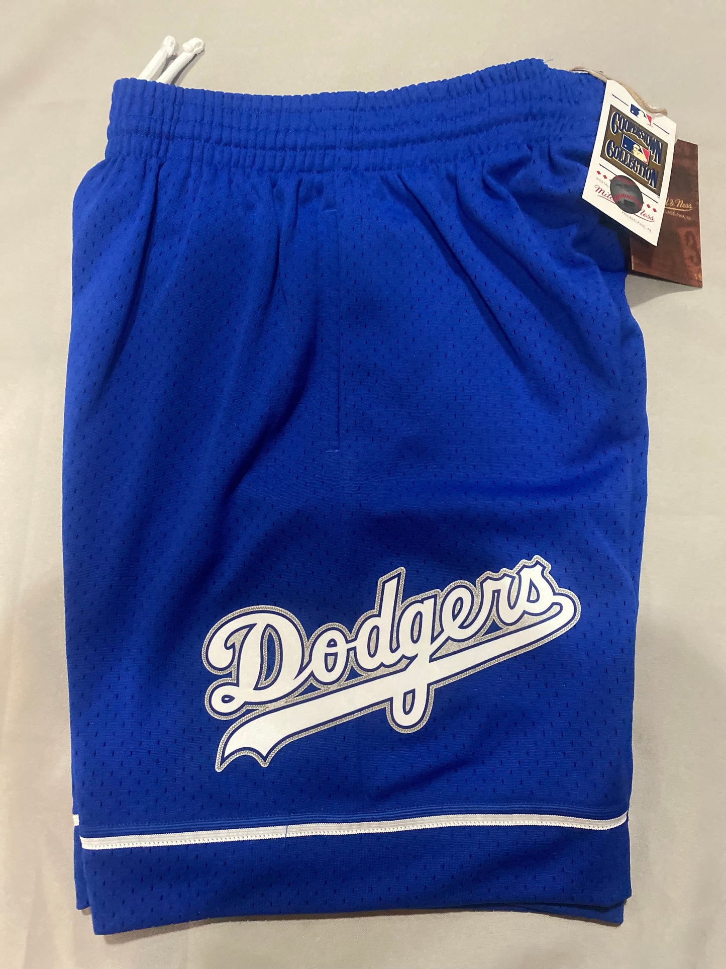 Los Angeles Dodgers MLB Mitchell & Ness Cooperstown Collection Mens Mesh Shorts Royal Blue