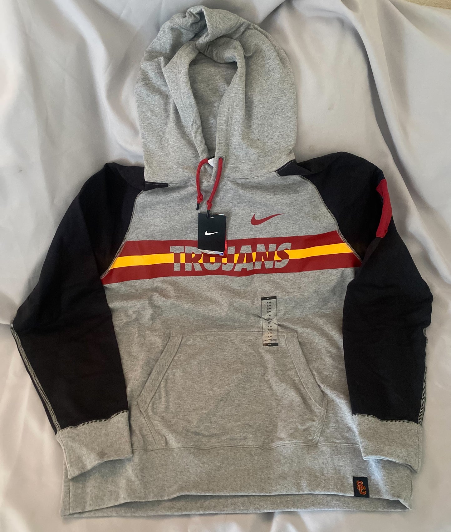 USC Trojans Nike Grey/Black Pocket Hoodie for Men