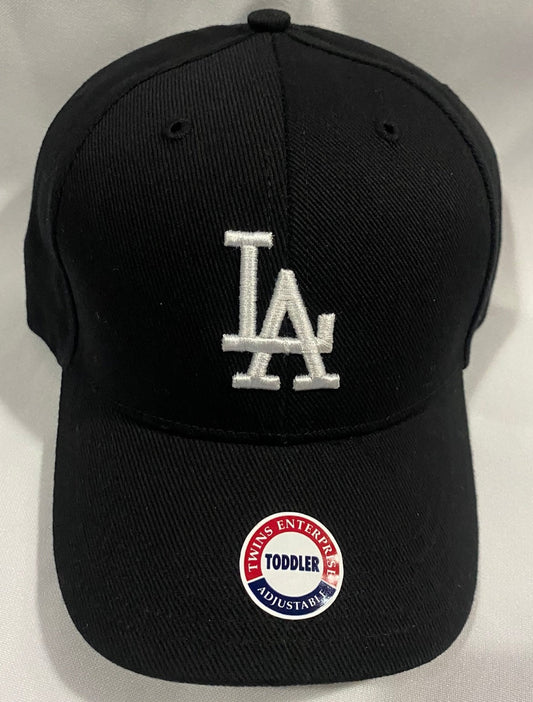 Los Angeles Dodgers MLB Genuine Merchandise Twins Enterprise Classic Black/LA Closure Toddler Adjustable Hat