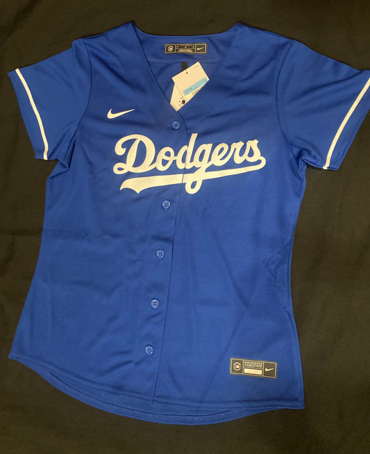 Los Angeles Dodgers Nike MLB #17 Ohtani Genuine Merchandise Authentic Replica Royal Blue Jersey for Women