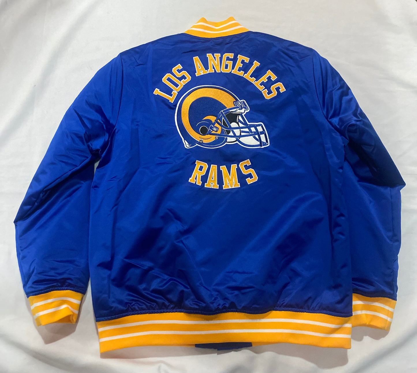 Los Angeles Rams NFL Mitchell & Ness Heavyweight Satin Mens Jacket