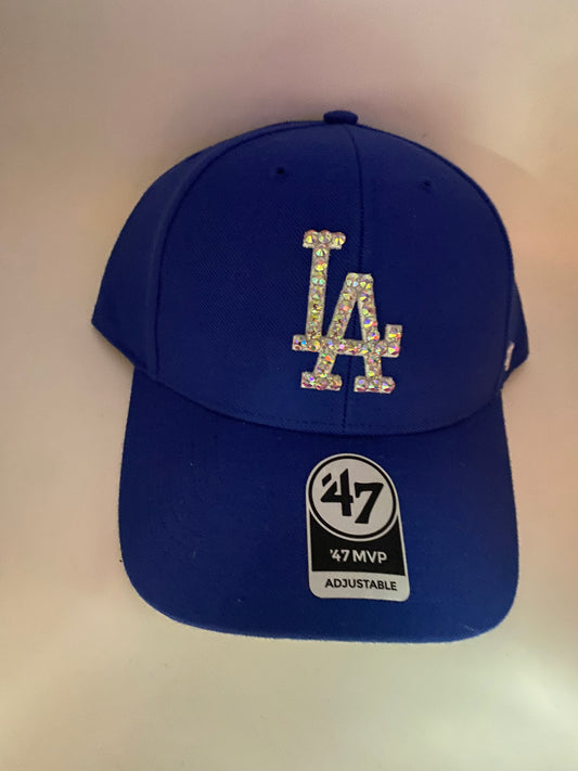 Los Angeles Dodgers Bedazzled Adjustable Hat Royal Blue