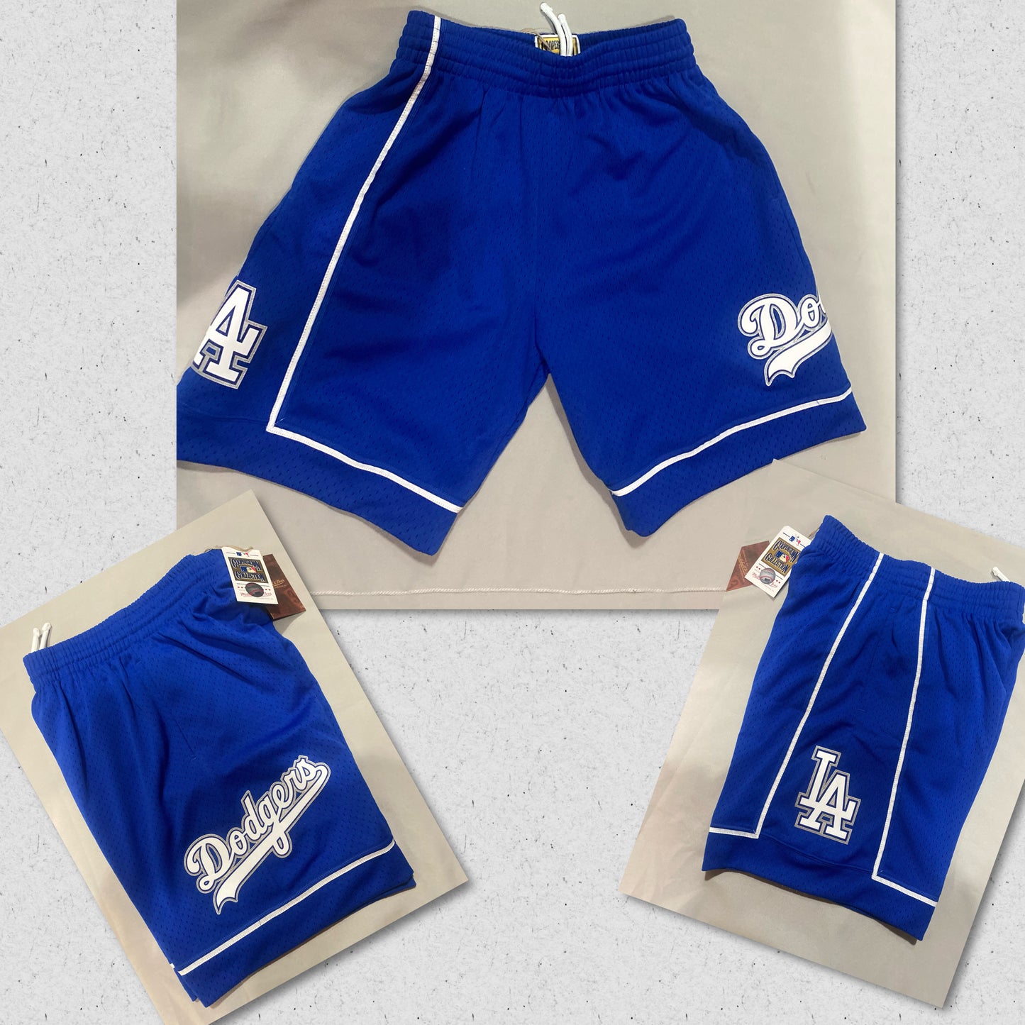 Los Angeles Dodgers MLB Mitchell & Ness Cooperstown Collection Mens Mesh Shorts Royal Blue