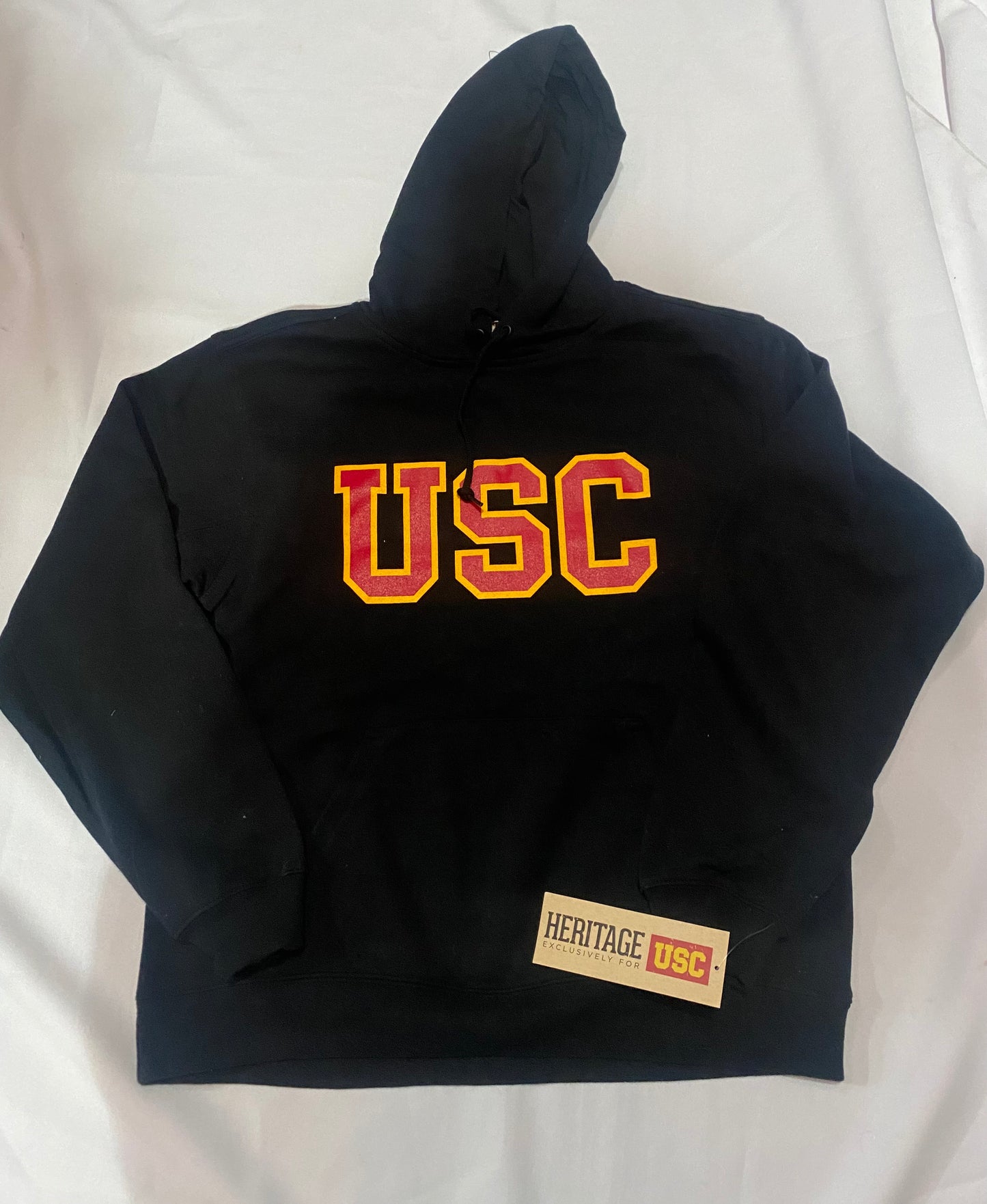 USC Trojans Heritage Fleece Black Youth Size Hoodie