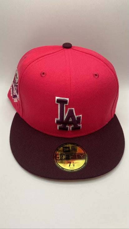 Los Angeles Dodgers MLB 59Fifty New Era “1958-2008 Los Angeles 50th Anniversary” Patch Fitted Hat Shortcake