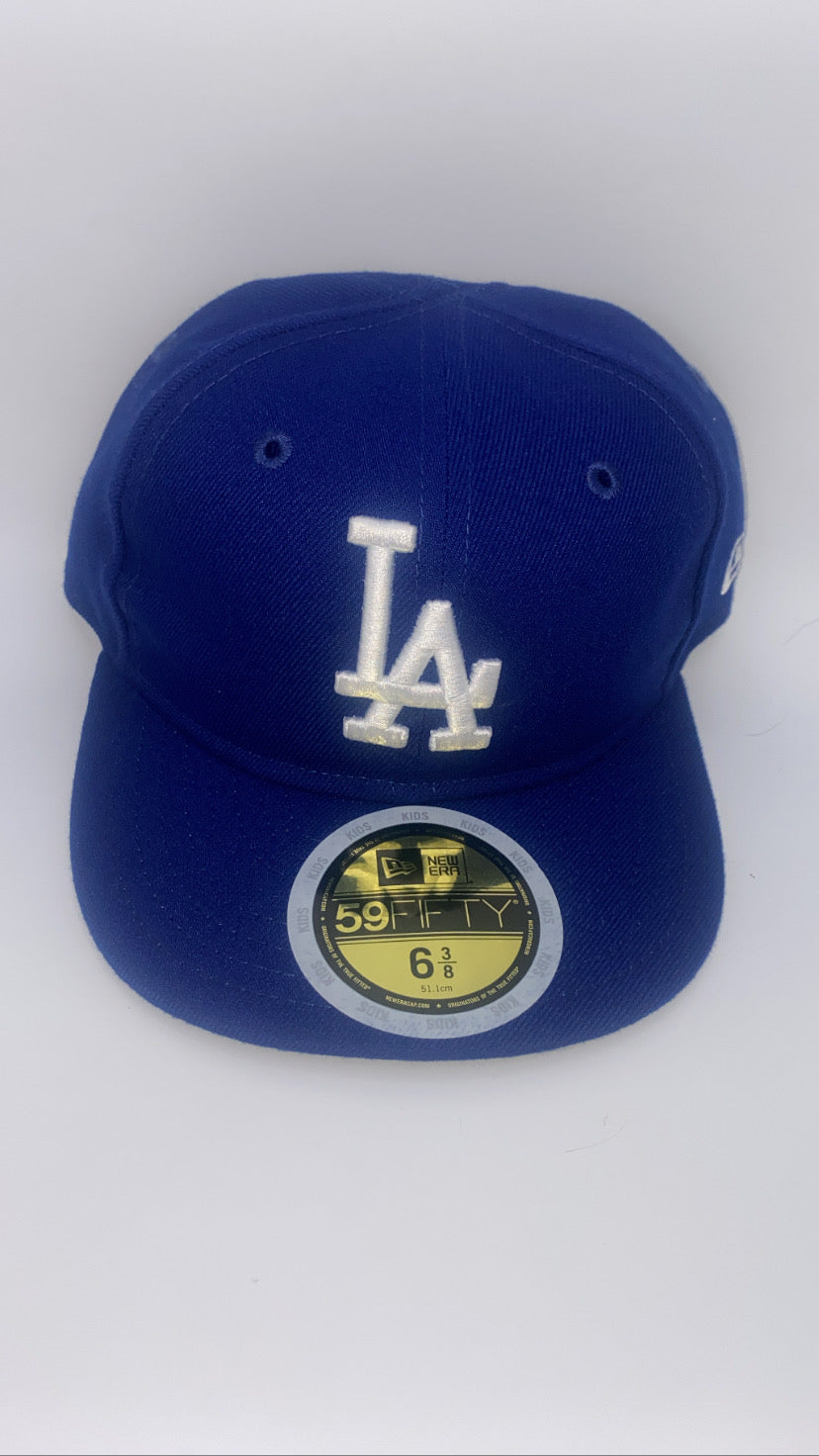 Los Angeles Dodgers MLB 59Fifty New Era Authentic Dark Royal Blue Kids Fitted Hat