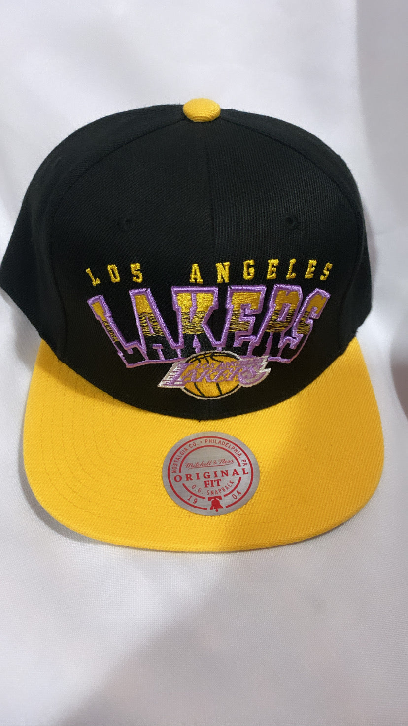 Los Angeles Lakers NBA Mitchell & Ombré Mens Snapback Hat