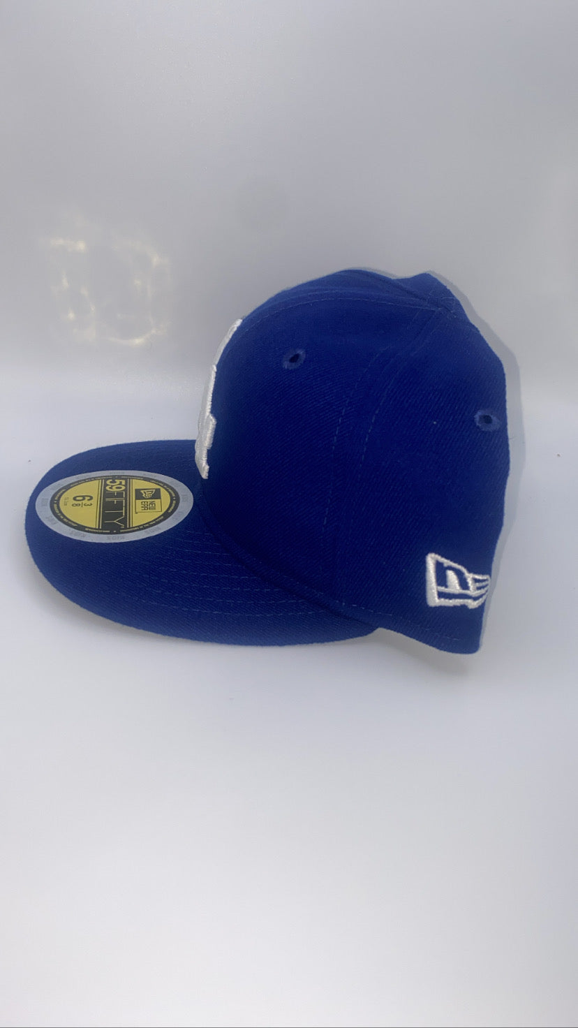 Los Angeles Dodgers MLB 59Fifty New Era Authentic Dark Royal Blue Kids Fitted Hat