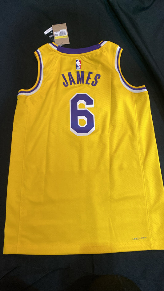 Los Angeles Lakers NBA #6 Lebron James Nike Mens Swingman Jersey