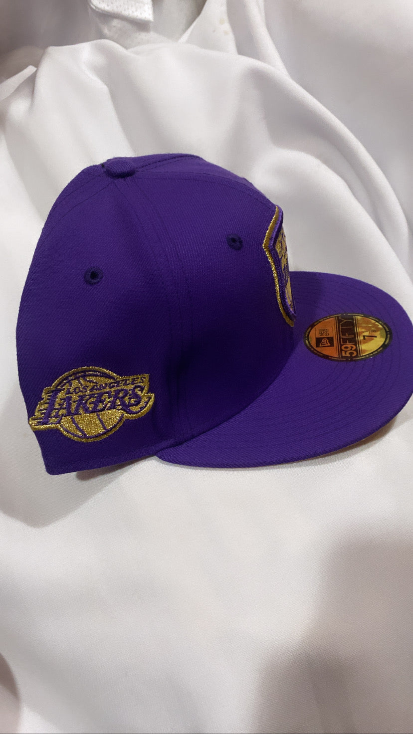 Los Angeles Lakers NBA 59Fifty New Era Purple Shield Fitted Hat