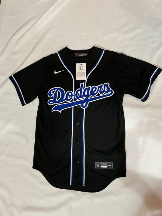 Los Angeles Dodgers Nike MLB #17 Ohtani Genuine Merchandise Authentic Replica Black Jersey for Men