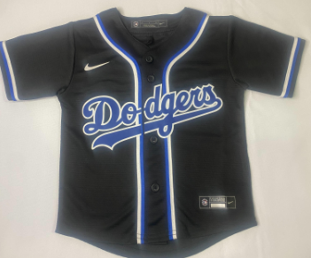 Los Angeles Dodgers MLB Nike Genuine Merchandise Infant and Toddler Black & Royal Blue Infant Jersey