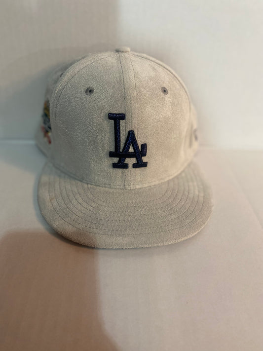 Los Angeles Dodgers MLB New Era 59Fifty 100th Anniversary 1890-1990 Suede Fitted Hat