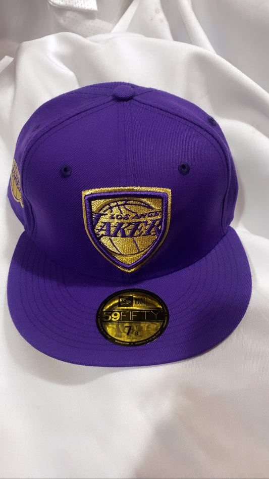 Los Angeles Lakers NBA 59Fifty New Era Purple Shield Fitted Hat