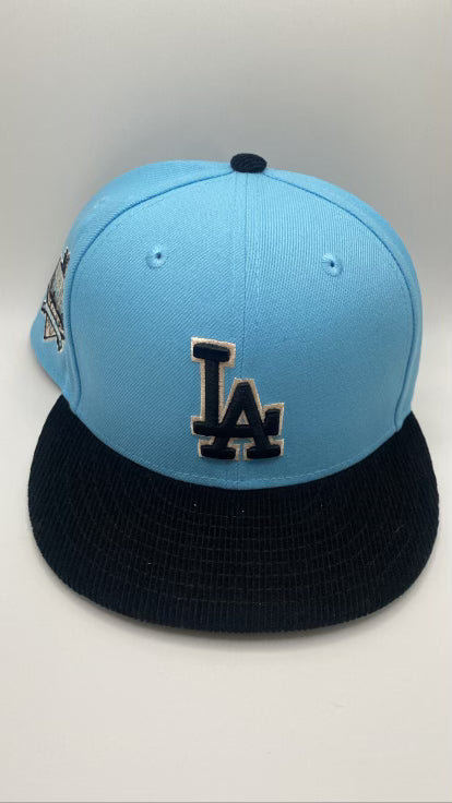 Los Angeles Dodgers MLB 59Fifty New Era Dodgers Stadium 1962-2022 Anniversary Suede Visor Adjustable Hat