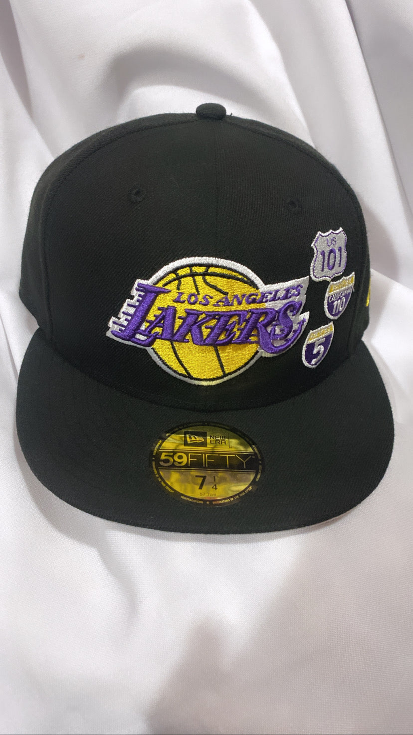 Los Angeles Lakers NBA 59Fifty New Era Freeways Mens Fitted Hat