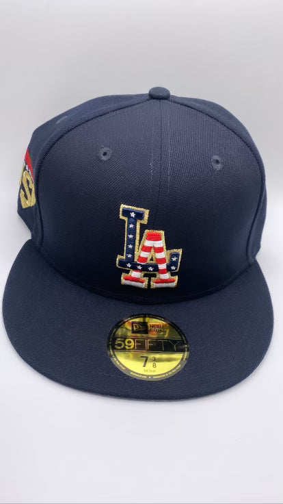 Los Angeles Dodgers MLB Independence Day 2023 59Fifty New Era Fitted Hat