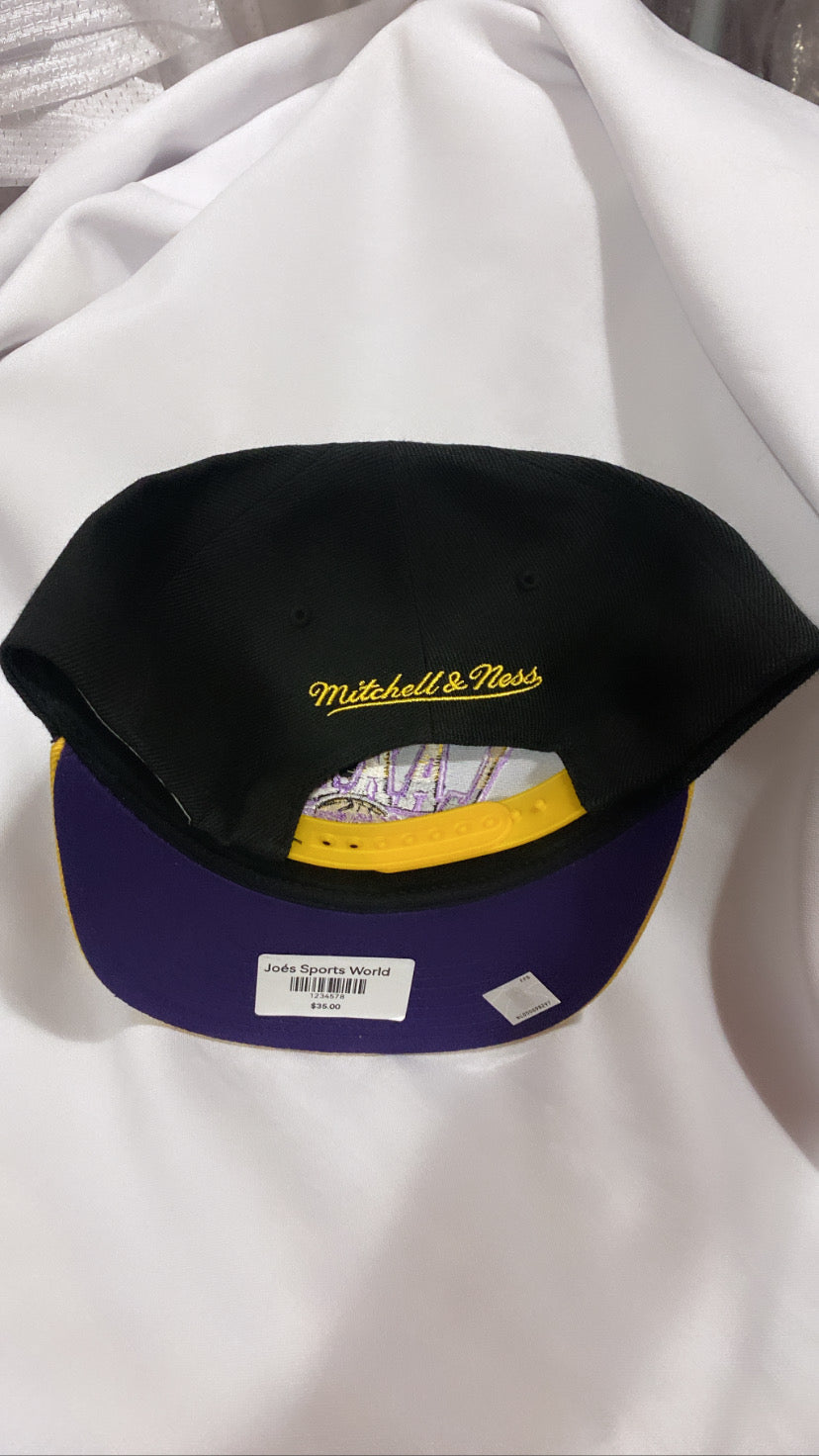 Los Angeles Lakers NBA Mitchell & Ombré Mens Snapback Hat