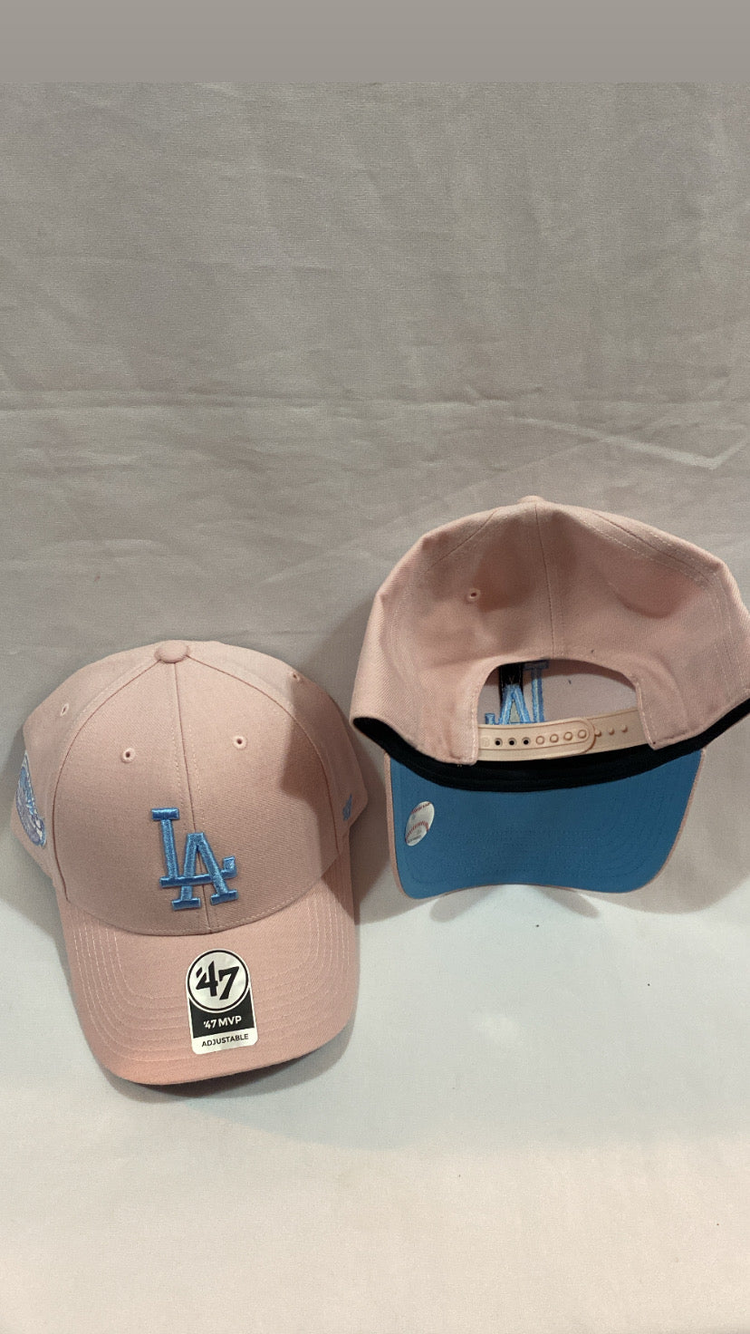 Los Angeles Dodgers MLB ‘47MVP New Era Cotton Candy/Rose Blew Adjustable Hat