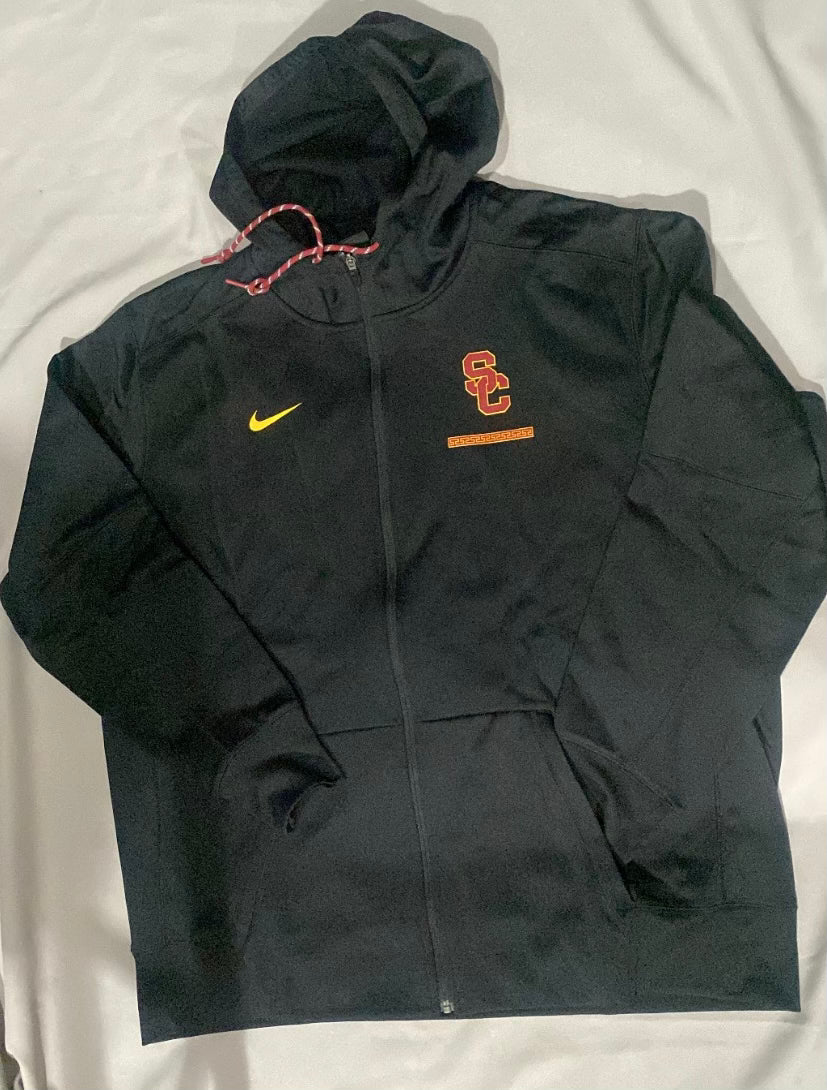 USC Trojans Nike Men Dri-Fit Black Pocket Pullover Hoodie