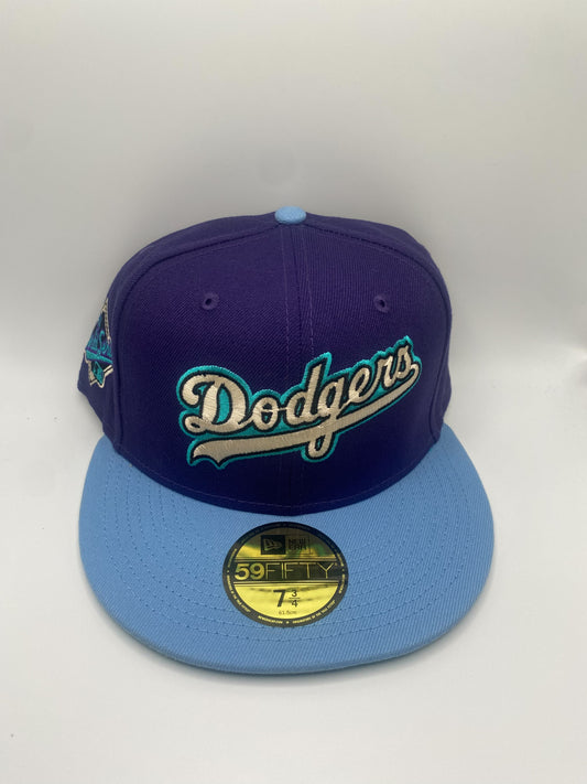 Los Angeles Dodgers MLB 59Fifty New Era Cooperstown Collection 1988 World Series Purple/Sky Blue Fitted Hat