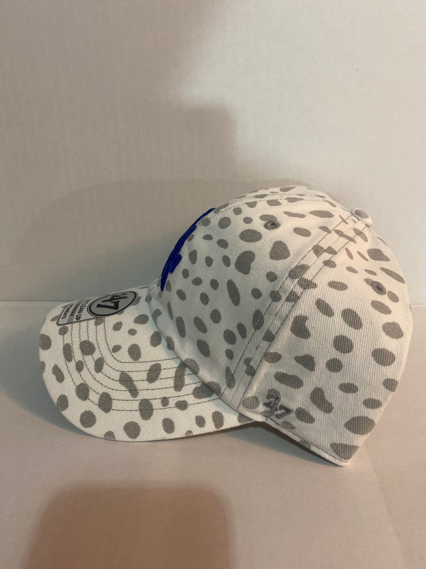 Los Angeles Dodgers MLB ‘47 Clean Up Grey Cheetah Adjustable Women Hat