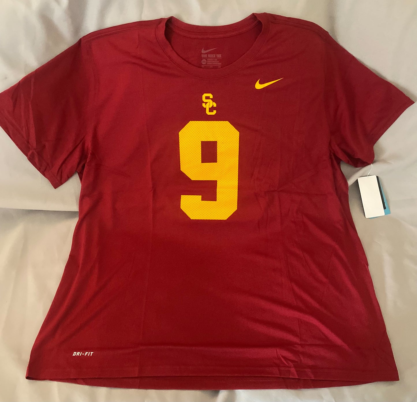 USC Trojans #9 Nike Dri-Fit Mens T-Shirt