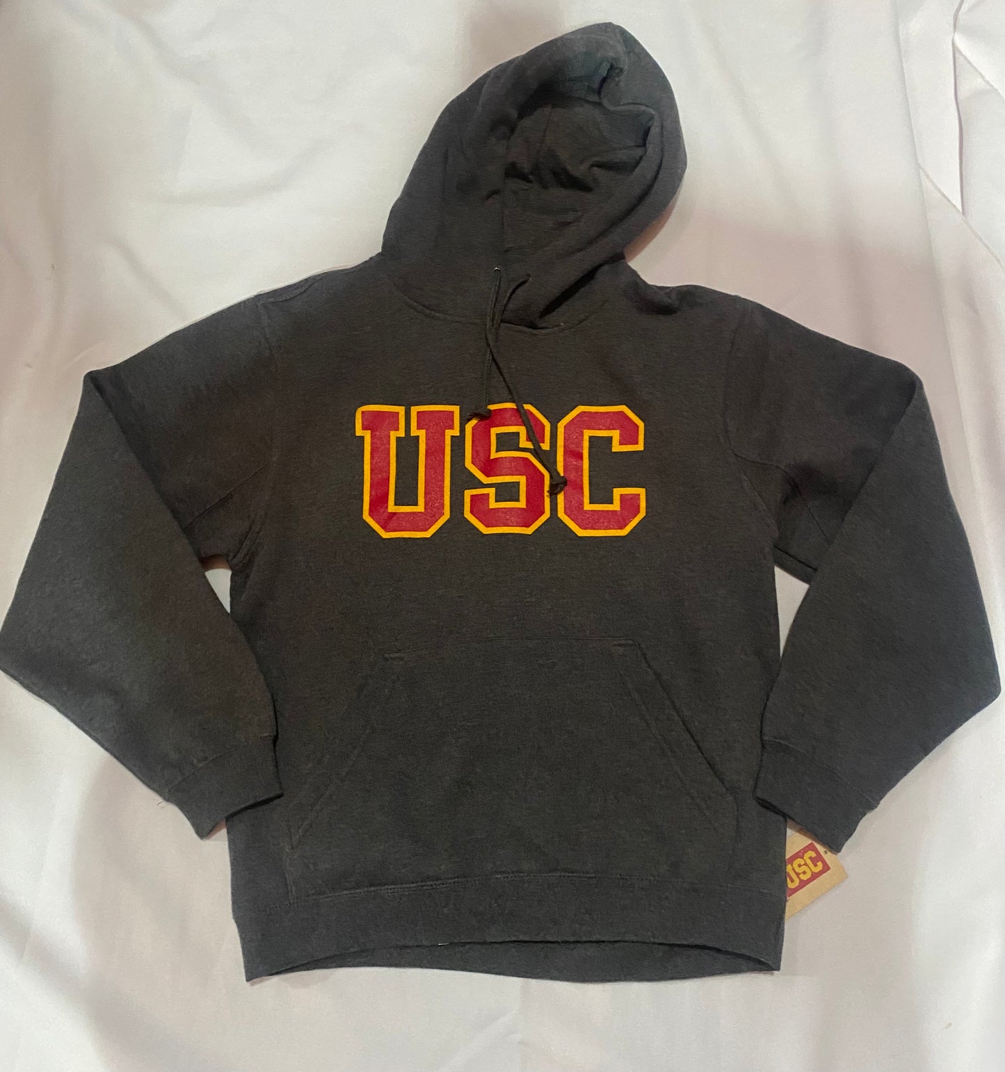 USC Trojans Heritage Fleece Charcoal Grey Youth Size Hoodie