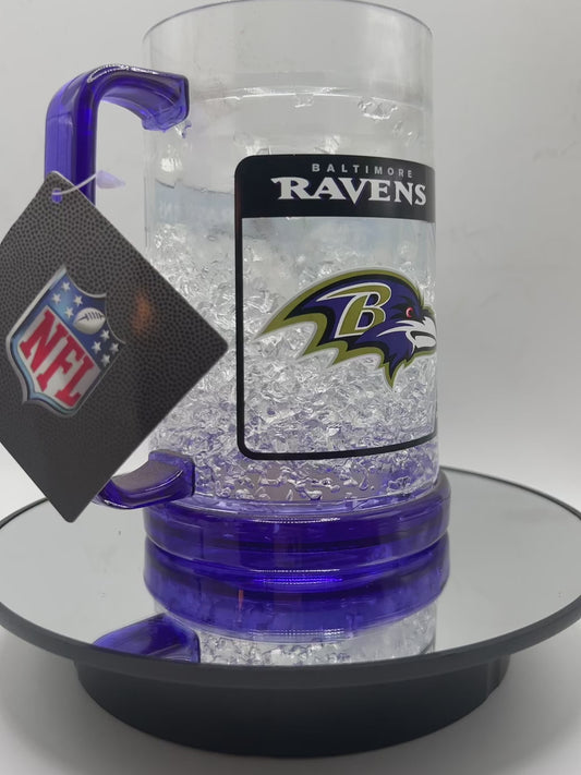 Baltimore Ravens NFL Crystal Freezer Mug