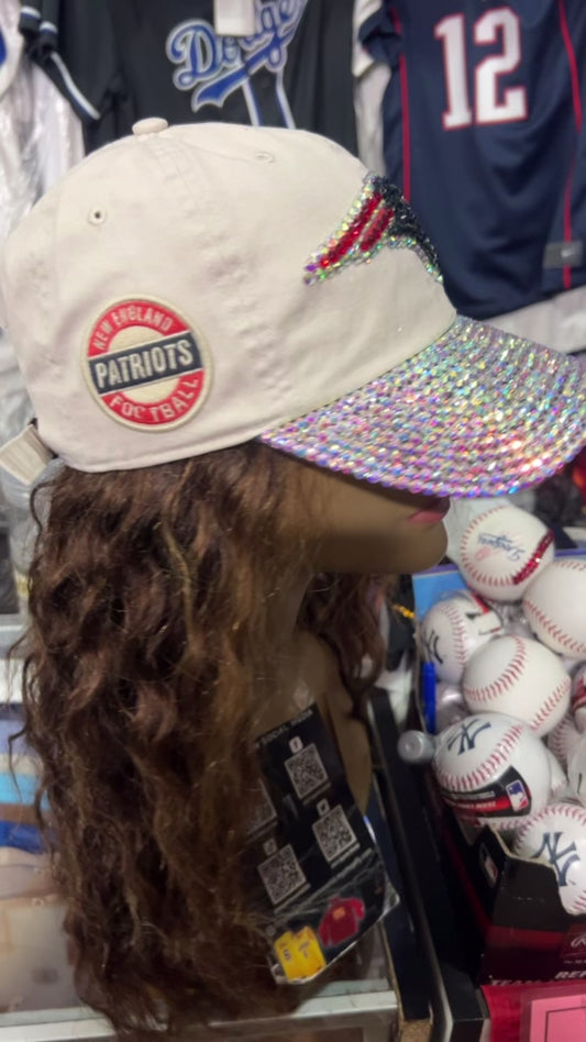 New England Patriots NFL Clean Up Bedazzled Adjustable Hat