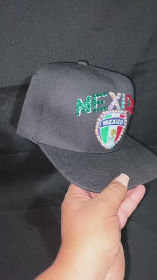 México Bedazzled Adjustable Hat