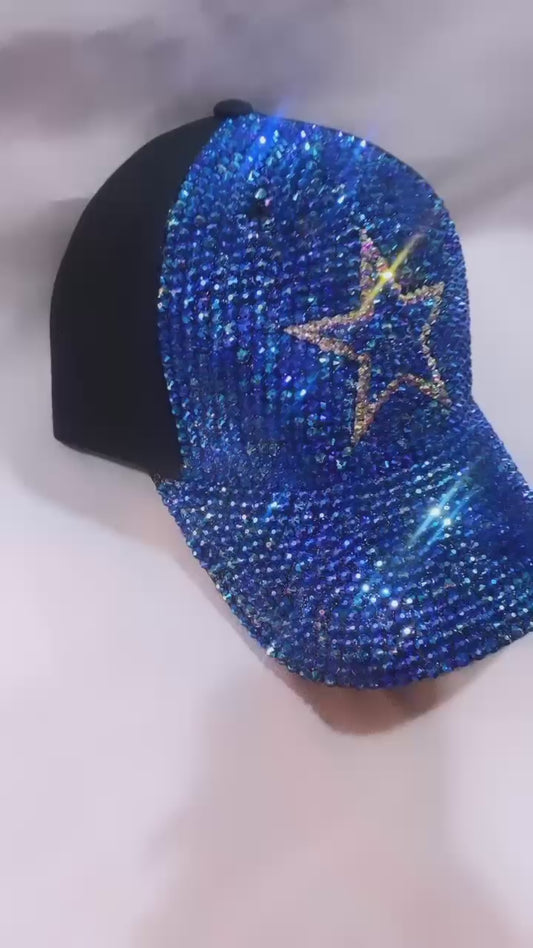 Dallas Cowboys Full Front Panel Star Logo Bedazzled Adjustable Hat