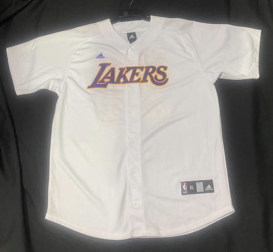 Los Angeles Lakers NBA Adidas Kobe Bryant #24 Retro Baseball Jersey