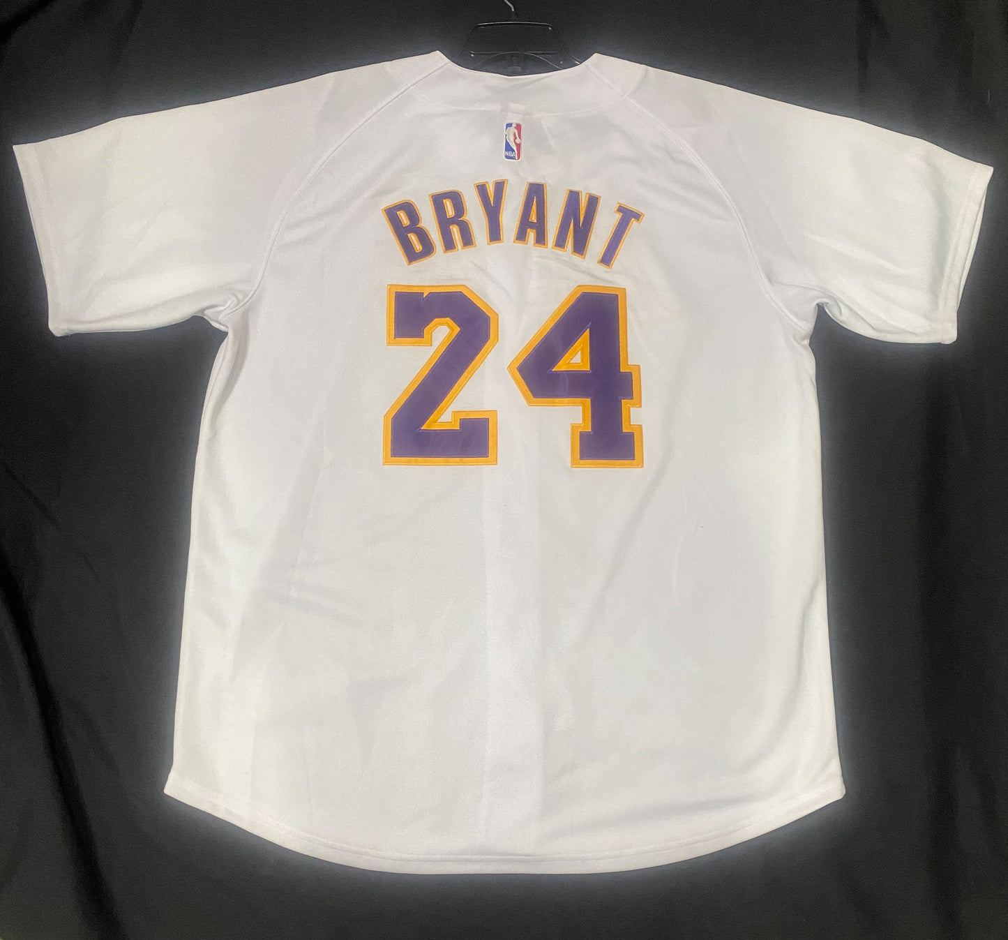 Los Angeles Lakers NBA Adidas Kobe Bryant #24 Retro Baseball Jersey