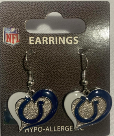 NFL Collectible Fish hook Earrings Hypo-Allergenic