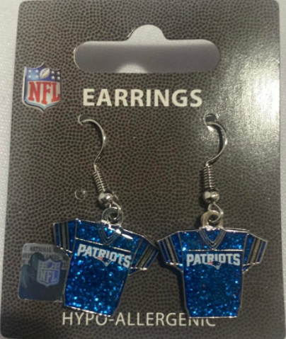 NFL Collectible Fish hook Earrings Hypo-Allergenic